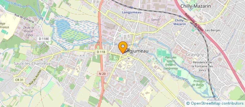 localisation de l'entreprise DIOGO PEREIRA NUNES à LONGJUMEAU