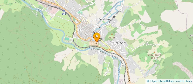 localisation de l'entreprise DIOIS EXPRESSIONS à DIE