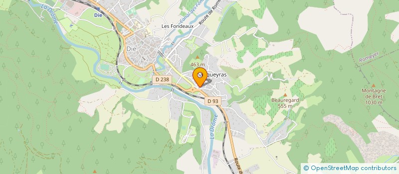 localisation de l'entreprise DIOIS GRAVIER SA à SOLAURE EN DIOIS