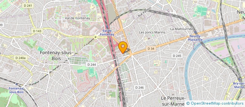 localisation de l'entreprise DIOMBERA & FILS à FONTENAY-SOUS-BOIS