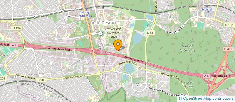 localisation de l'entreprise DIOMED à CHAMPS-SUR-MARNE