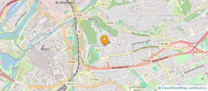 localisation de l'entreprise DIOMEDE TRADUCTION  METZ