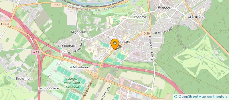 localisation de l'entreprise DION DANIEL ET ALAIN à POISSY