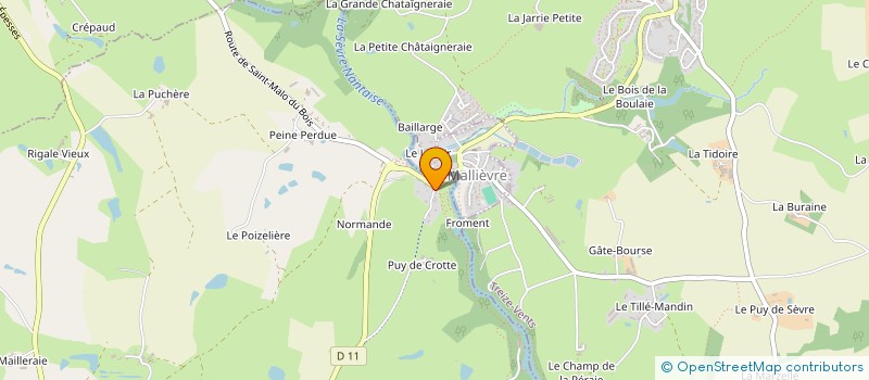 localisation de l'entreprise DION PUAUD à LES EPESSES