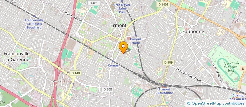 localisation de l'entreprise DIONETEX à ERMONT
