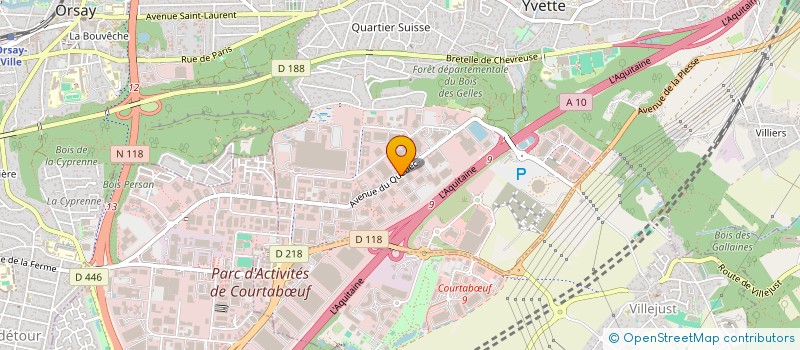localisation de l'entreprise DIONEX à VILLEBON-SUR-YVETTE