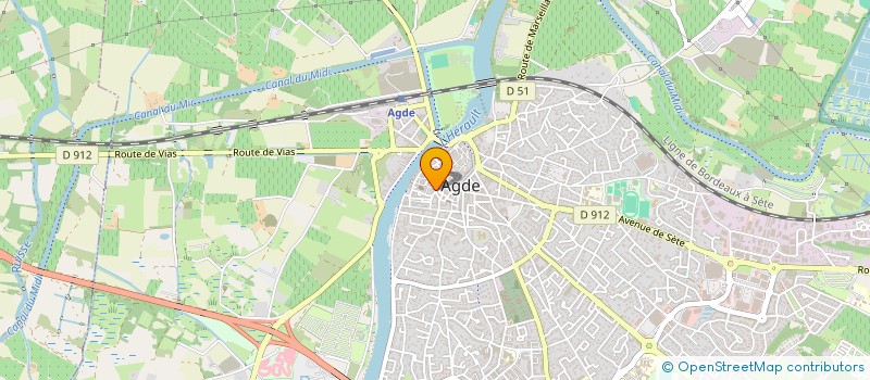 localisation de l'entreprise DIONISI P ET THOMAS A  AGDE