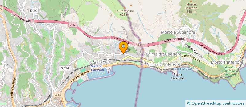 localisation de l'entreprise DIONISIOS FOOD & WINES à MENTON