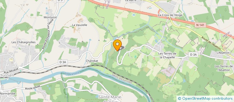 localisation de l'entreprise DIONNET à SAINT-VICTURNIEN