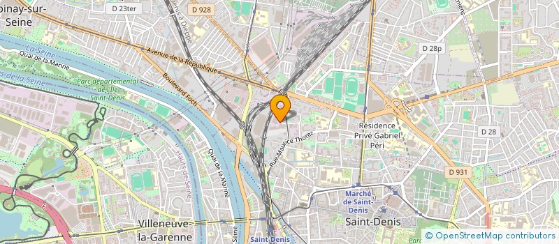 localisation de l'entreprise DIONY-PRINT à SAINT-DENIS