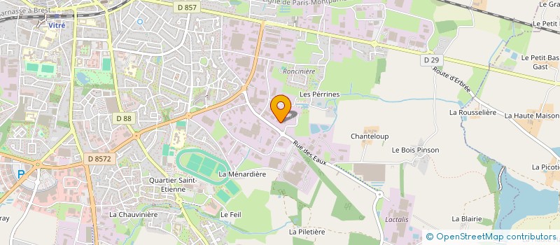 localisation de l'entreprise DIONYS  VITRE