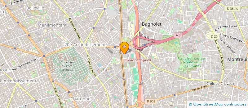 localisation de l'entreprise DIOP TRANSPORT à PARIS
