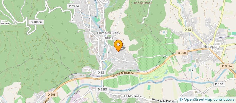 localisation de l'entreprise DIOPTICO  LAMALOU-LES-BAINS