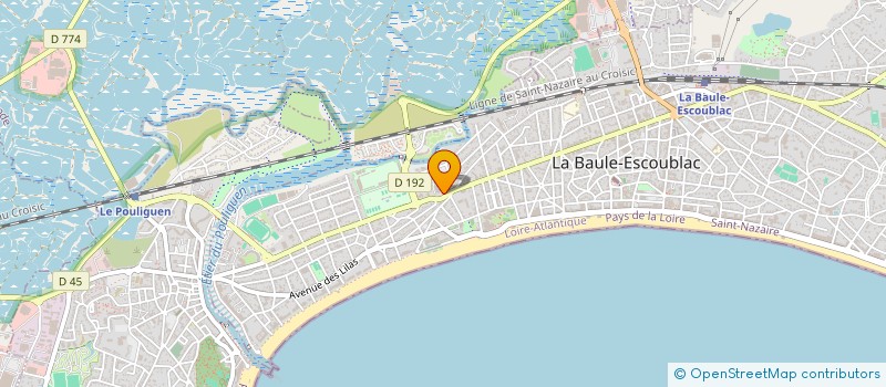 localisation de l'entreprise DIORE IMMOBILIER à LA BAULE-ESCOUBLAC