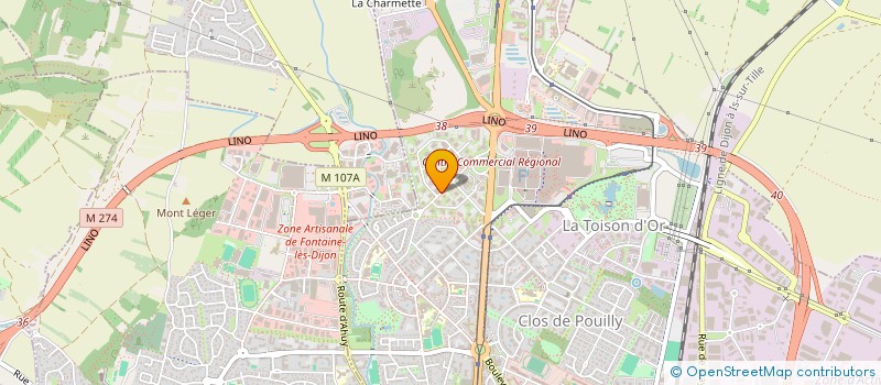 localisation de l'entreprise DIORS IMMO à DIJON