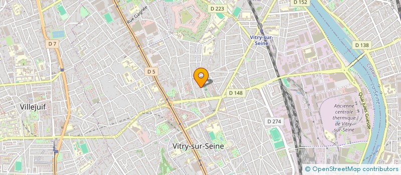 localisation de l'entreprise DIOS 2000 SGCB à VITRY-SUR-SEINE