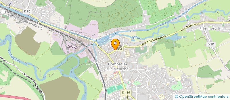 localisation de l'entreprise DIOT DIFFUSION à DOMBASLE-SUR-MEURTHE