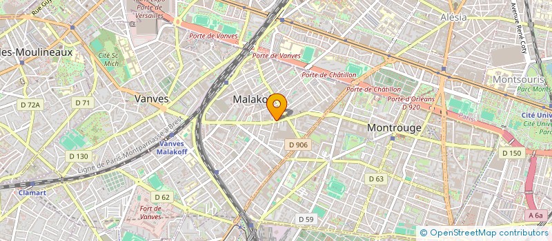 localisation de l'entreprise DIOU  MALAKOFF