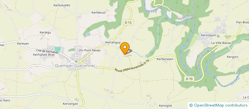 localisation de l'entreprise DIOUZ POUL HAG OAS  QUEMPER-GUEZENNEC