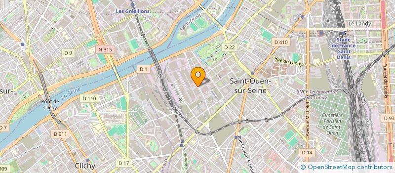 localisation de l'entreprise DIOXYCLE à SAINT-OUEN-SUR-SEINE