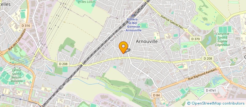 localisation de l'entreprise DIP ELEC à ARNOUVILLE