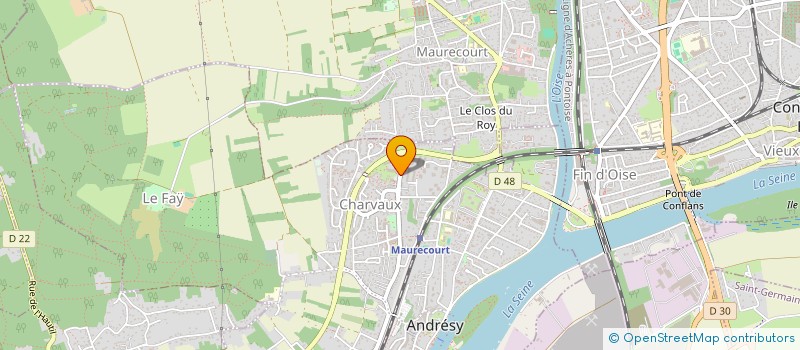 localisation de l'entreprise DIP SYS à ANDRESY