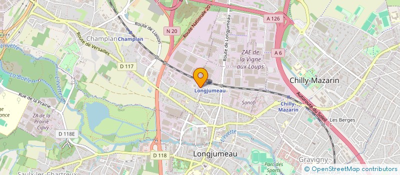 localisation de l'entreprise DIPA SERVICES à LONGJUMEAU