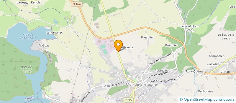 localisation de l'entreprise DIPAGRI à GUERLEDAN