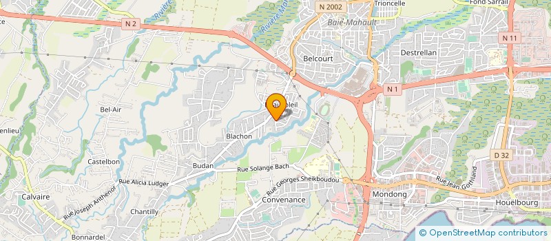 localisation de l'entreprise DIPAGUA  BAIE-MAHAULT