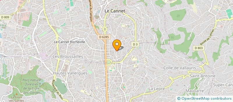 localisation de l'entreprise DIPAME à LE CANNET