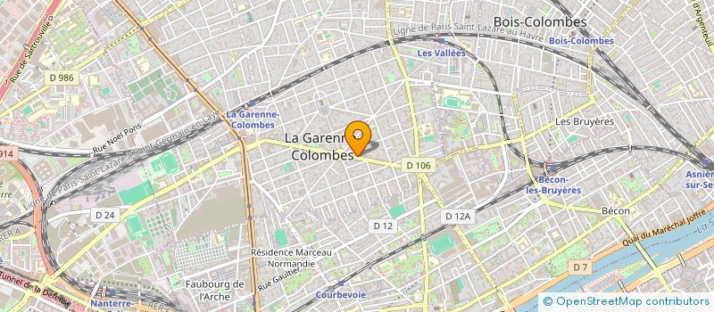 localisation de l'entreprise DIPARFAHW à LA GARENNE-COLOMBES