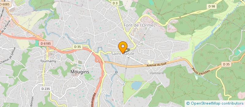 localisation de l'entreprise DIPAZUR à MOUGINS