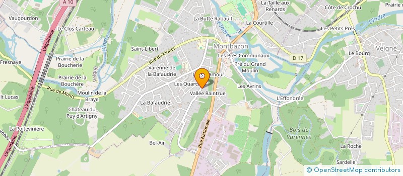 localisation de l'entreprise DIPEC  MONTBAZON