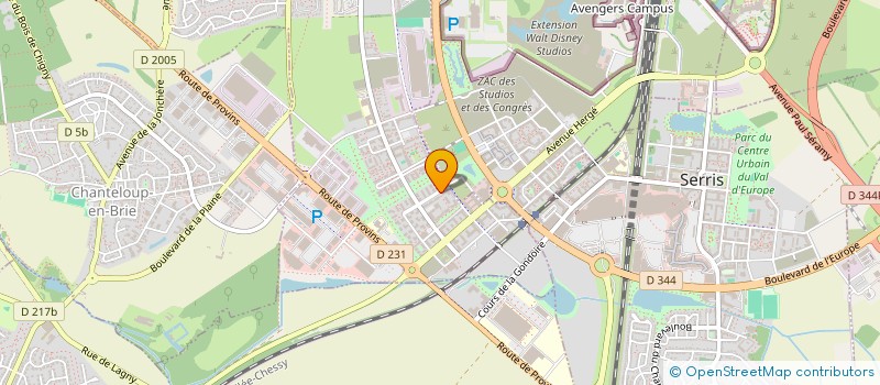 localisation de l'entreprise DIPELEC à MONTEVRAIN