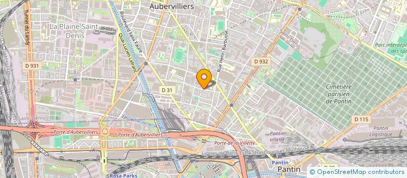 localisation de l'entreprise DIPG CHARCUTERIE à AUBERVILLIERS