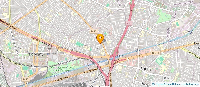 localisation de l'entreprise DIPHAR à BOBIGNY