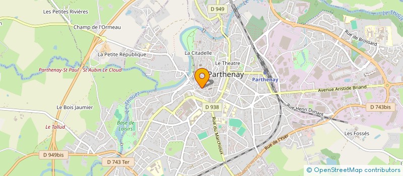 localisation de l'entreprise DIPIMO  PARTHENAY