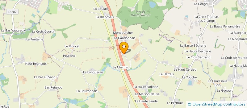 localisation de l'entreprise DIPLA  LA CHAPELLE-DES-FOUGERETZ