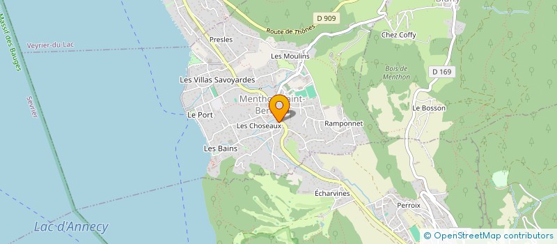 localisation de l'entreprise DIPLODOCUS PRODUCTION  MENTHON-SAINT-BERNARD