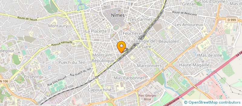 localisation de l'entreprise DIPRA SA  NIMES