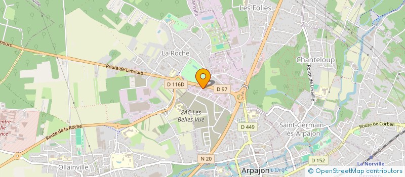 localisation de l'entreprise DIPREST DISTRIBUTION à ARPAJON