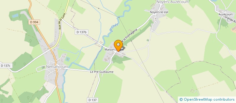 localisation de l'entreprise DIPROBAT à NOYERS-AUZECOURT