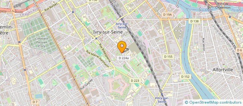 localisation de l'entreprise DIPROCHIM à IVRY-SUR-SEINE