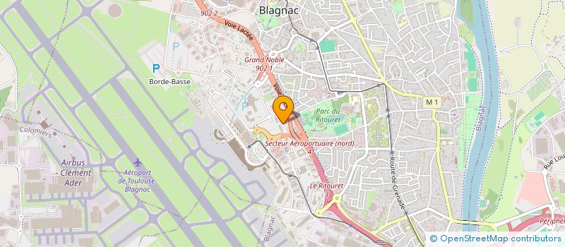 localisation de l'entreprise DIPRONET à BLAGNAC