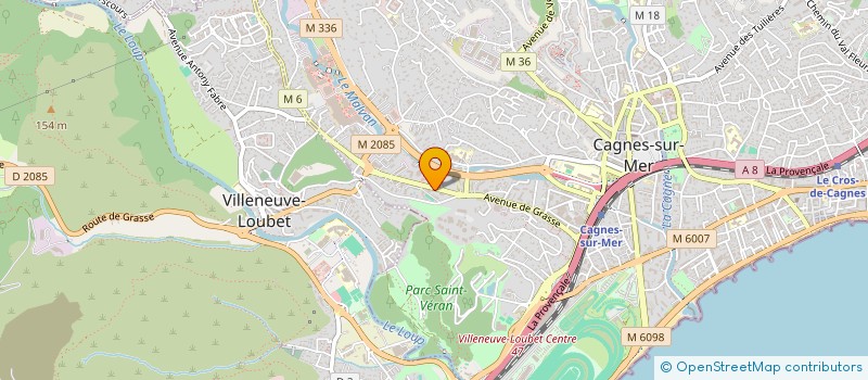 localisation de l'entreprise DIPTERATECH à CAGNES-SUR-MER