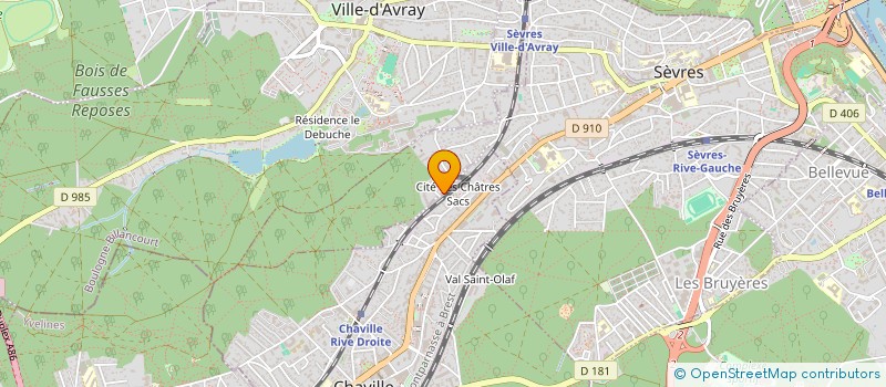 localisation de l'entreprise DIPTIK DEVELOPPEMENT à SEVRES