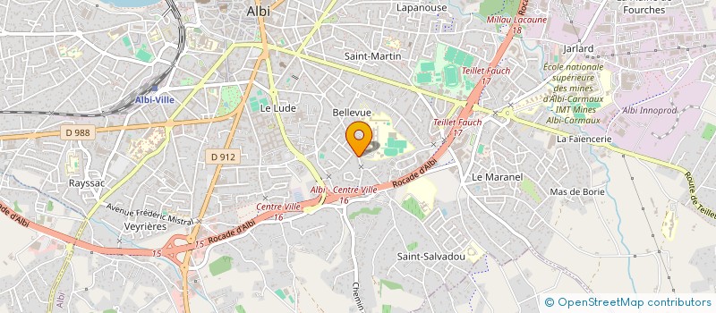 localisation de l'entreprise DIPTYK à ALBI