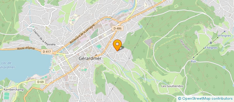 localisation de l'entreprise DIPTYK ARCHITECTES  GERARDMER