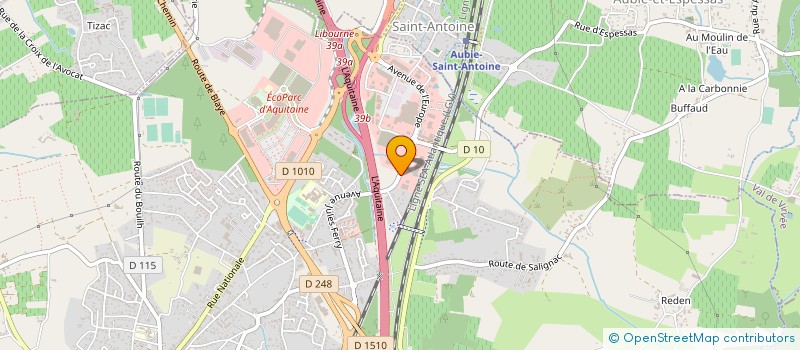 localisation de l'entreprise DIR AQUITAINE  PUGNAC