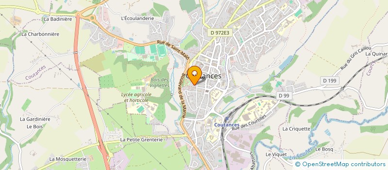 localisation de l'entreprise DIR DIOCES ENSEIGNT CATHOL COUTANCES  COUTANCES